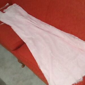 Nwt Elegant Pink Lace Victorian Ballgown With Button Detail Zipper Back/lining